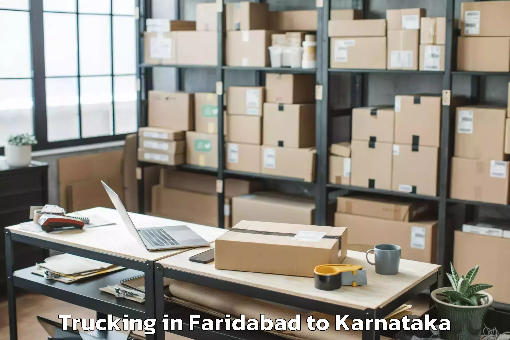 Easy Faridabad to Koppa Rural Trucking Booking